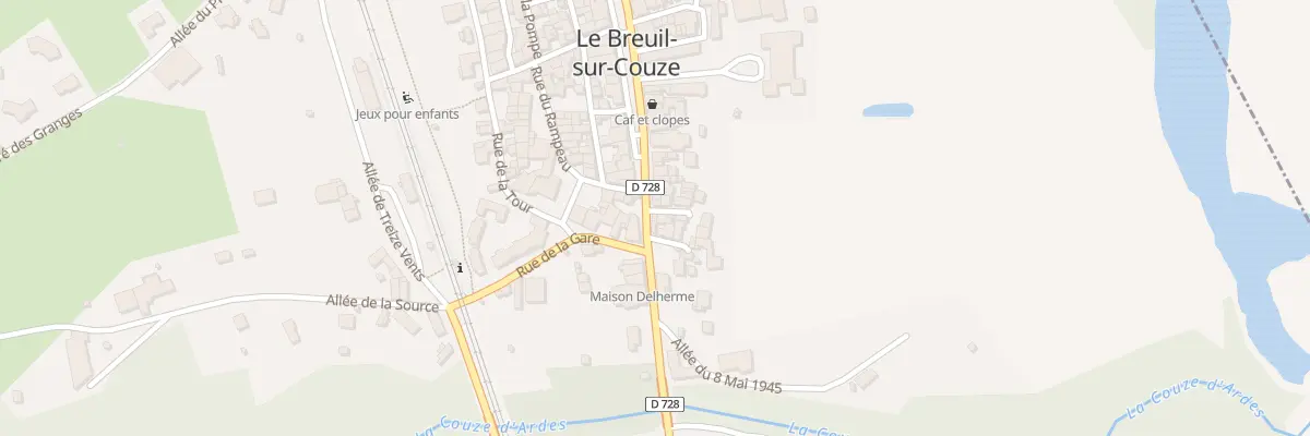 Plan du 1 Rte du Saut du Loup au Breuil-sur-Couze