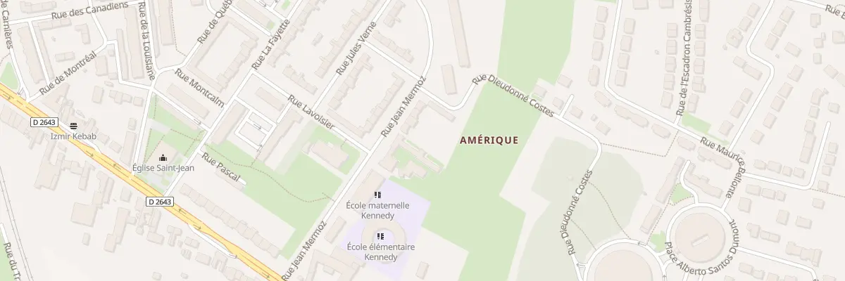 Plan du 44 Rue Jean Mermoz à Cambrai