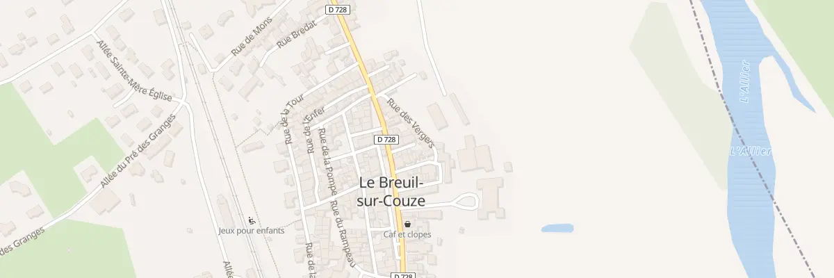 Plan du 5 Rue des Vergers au Breuil-sur-Couze