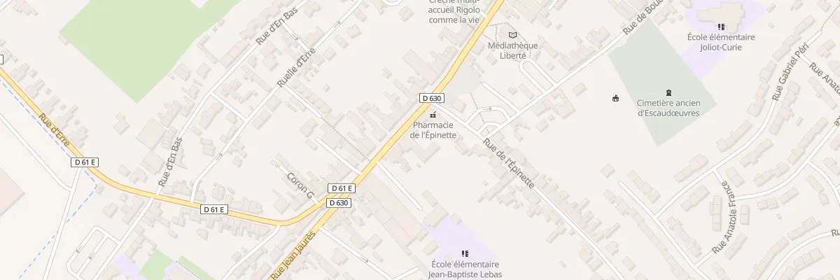 Plan du 260 Rue Jean Jaurès à Escaudœuvres