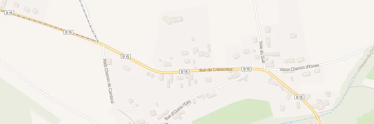 Plan du 26 Rue de Crèvecoeur à Lesdain