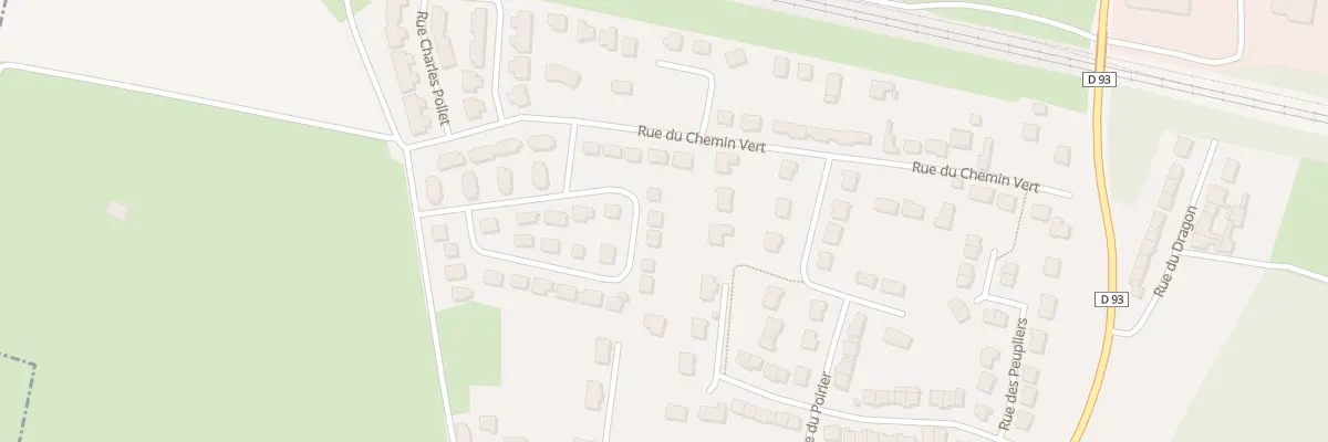 Plan du 214 Rue du Clos du Chemin Vert à Wannehain