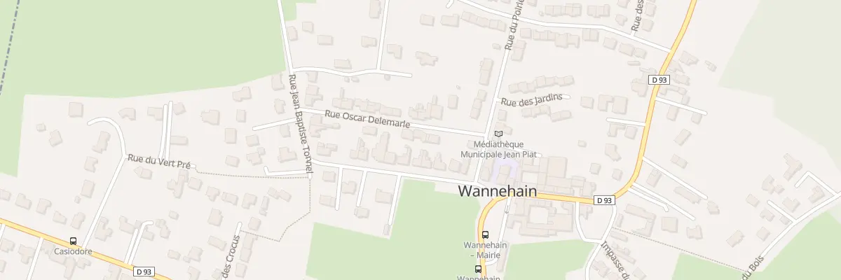 Plan du 63 Rue Oscar Delemarle à Wannehain