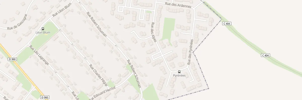 Plan du 14 Rue des Alpes à Cambrai