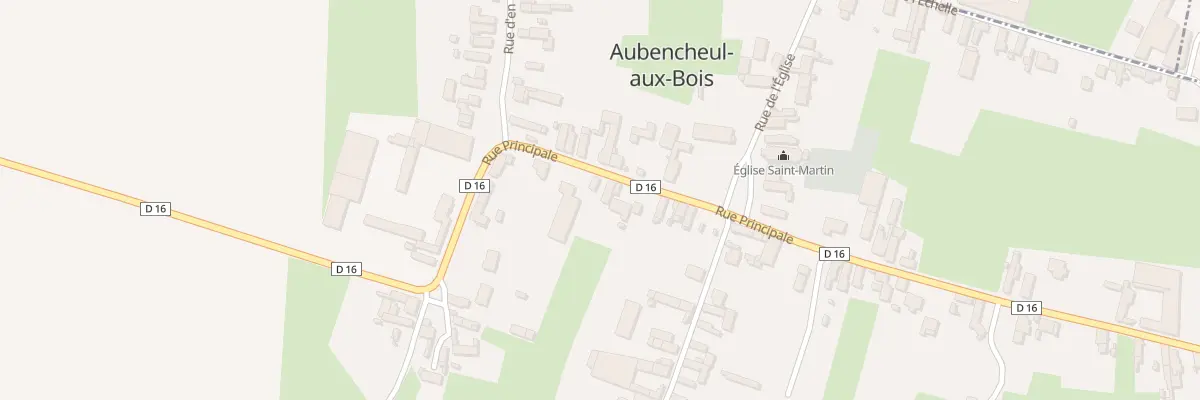 Plan du 14 Rue Principale à Aubencheul-aux-Bois