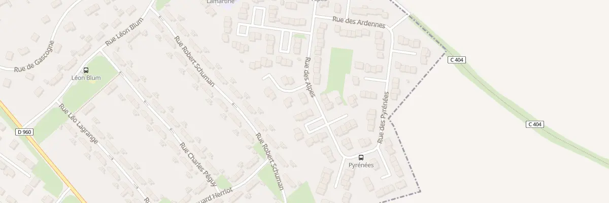 Plan du 10 Rue des Alpes à Cambrai