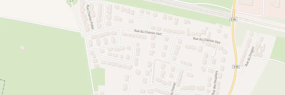 Plan du 230 Rue du Clos du Chemin Vert à Wannehain