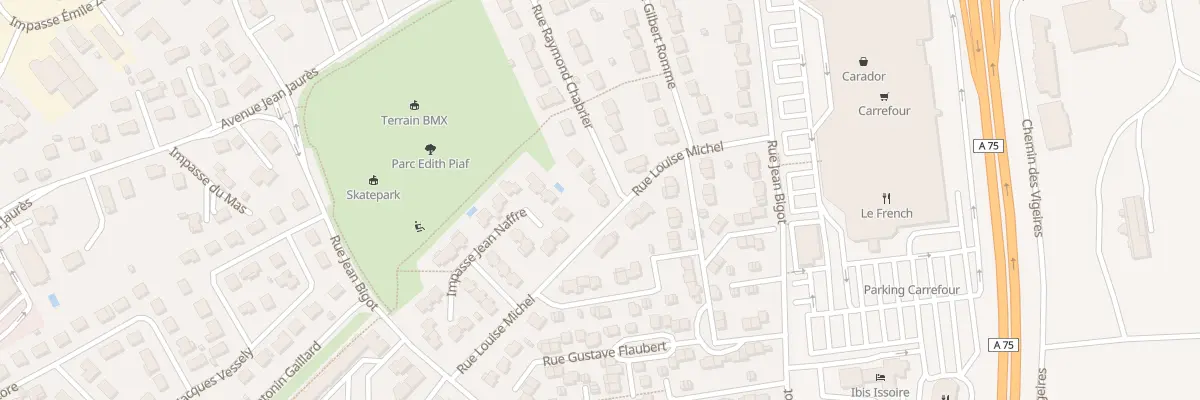 Plan du 1 Rue Raymond Chabrier à Issoire