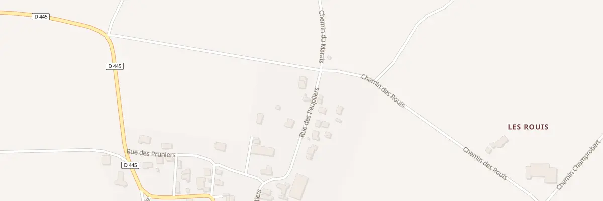 Plan du 5 Rue des Peupliers à Thuret