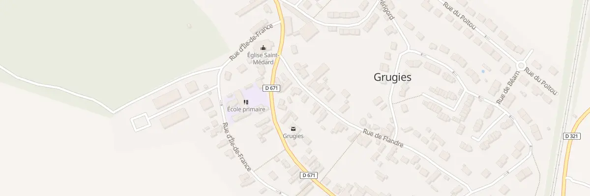 Plan du 5 Rue de Flandre à Grugies