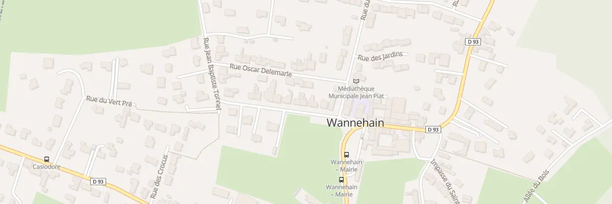 Plan du 50 Rue Jean-Baptiste Tonnel à Wannehain