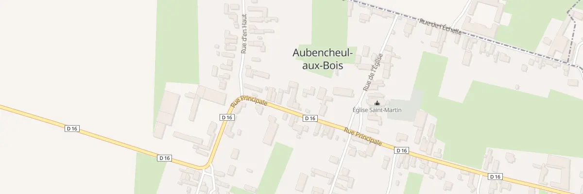 Plan du 15 Rue Principale à Aubencheul-aux-Bois