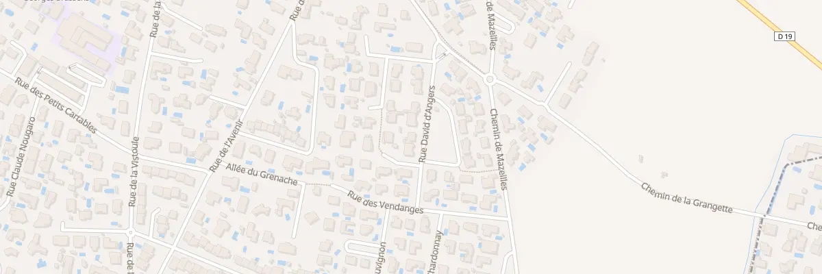 Plan du 12 Rue David d’Angers à Sauvian