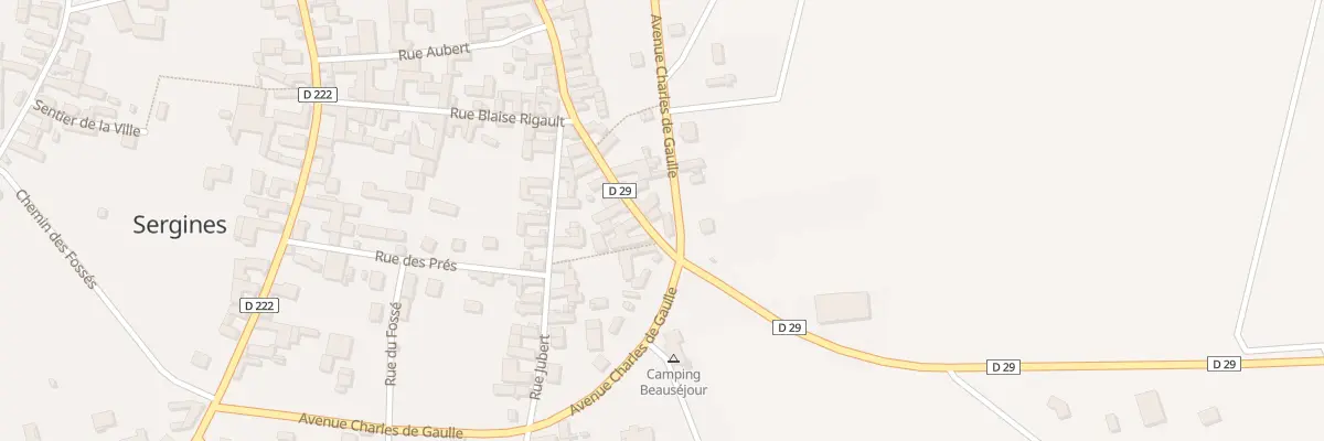 Plan du 6 Rue des Bois à Sergines