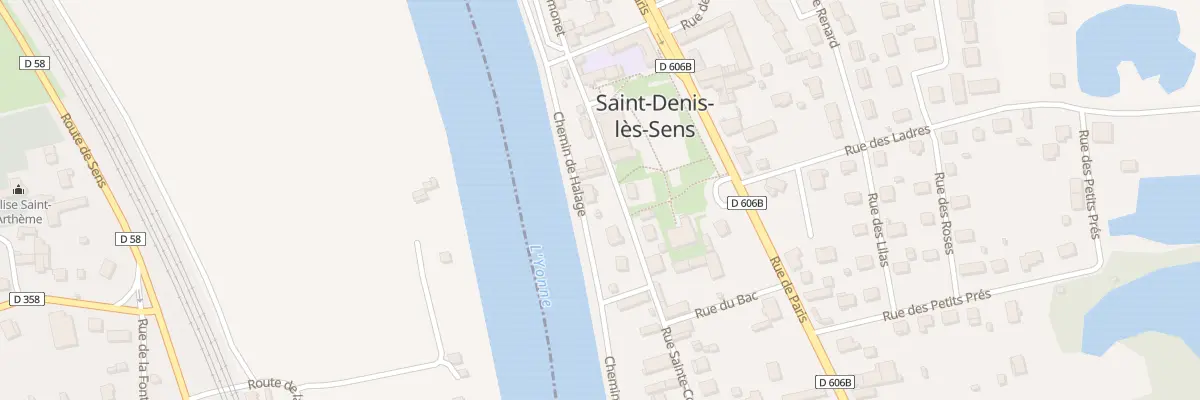 Plan du 4 Rue de Sainte-Colombe à Saint-Denis-lès-Sens