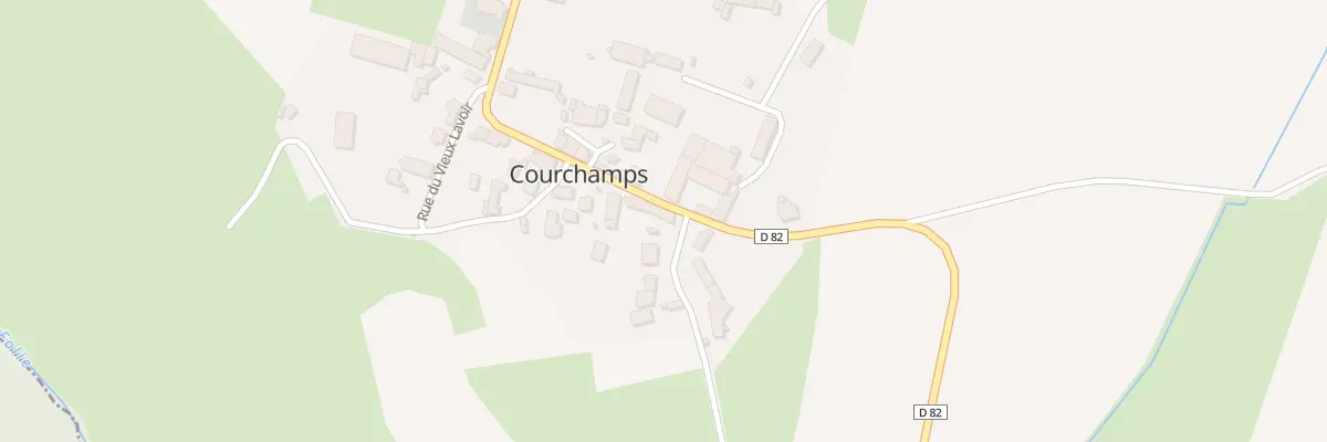 Plan du 2 Rue du Luton à Courchamps