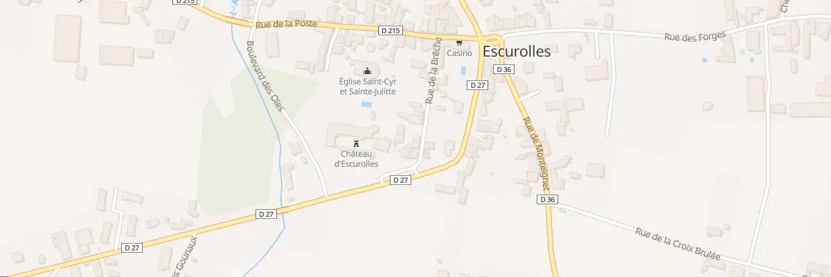 Plan du 22 Rue de la Bréche à Escurolles