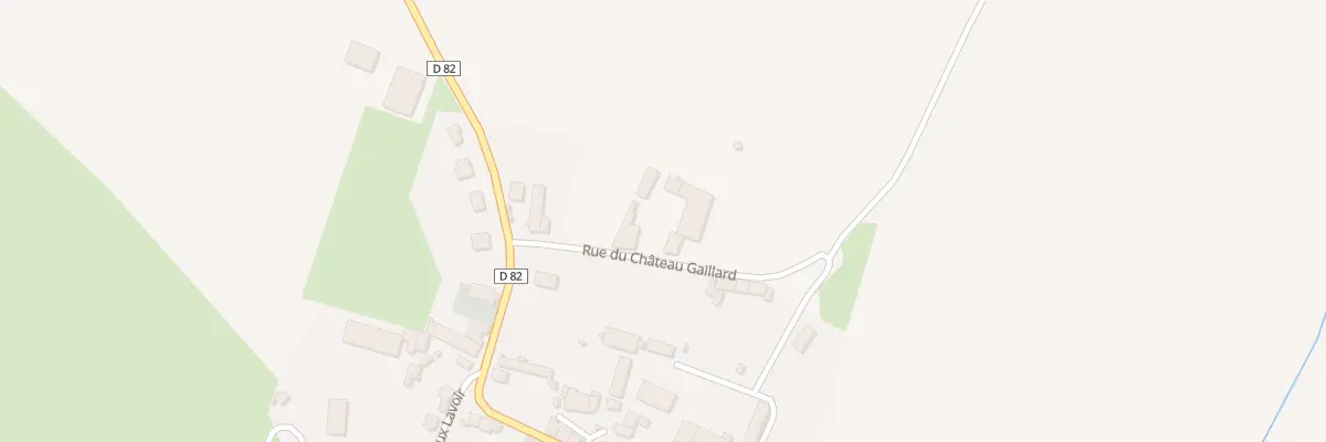Plan du 3 Rue du Chateau Gaillard à Courchamps