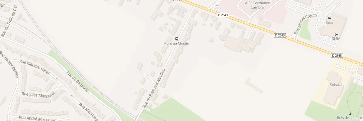 Plan du 125 Rue du Pont aux Moulins à Cambrai