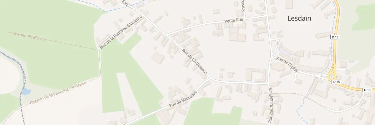 Plan du 3 Rue de la Dessous à Lesdain