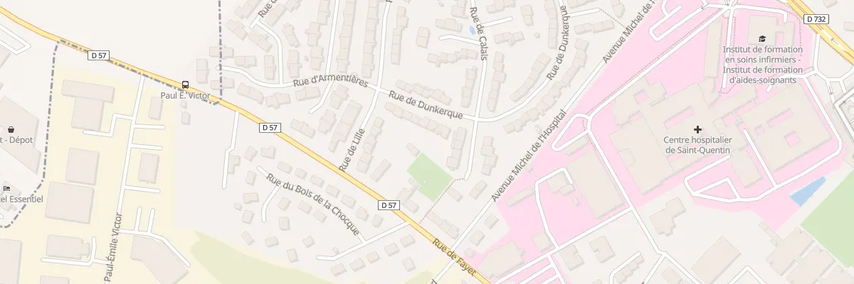 Plan du 111 Rue de Dunkerque à Saint-Quentin