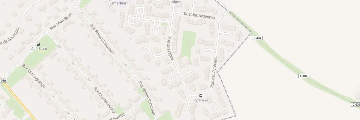 Plan du 29 Rue des Alpes à Cambrai