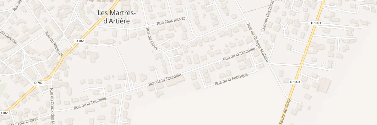 Plan du 25 Rue de la Touraille aux Martres-d’Artière