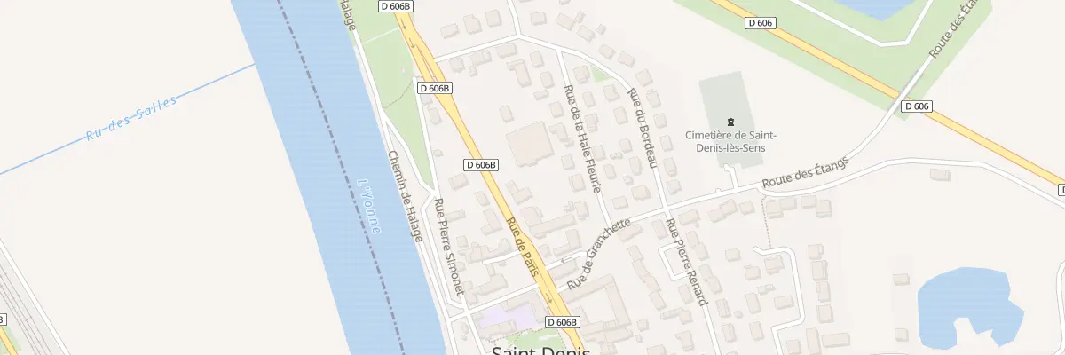 Plan du 34 Rue de Paris à Saint-Denis-lès-Sens