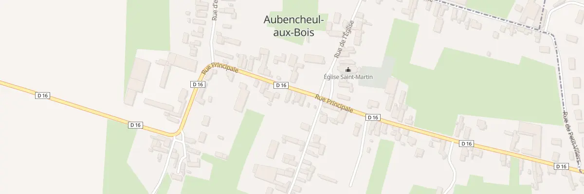 Plan du 20 Rue Principale à Aubencheul-aux-Bois