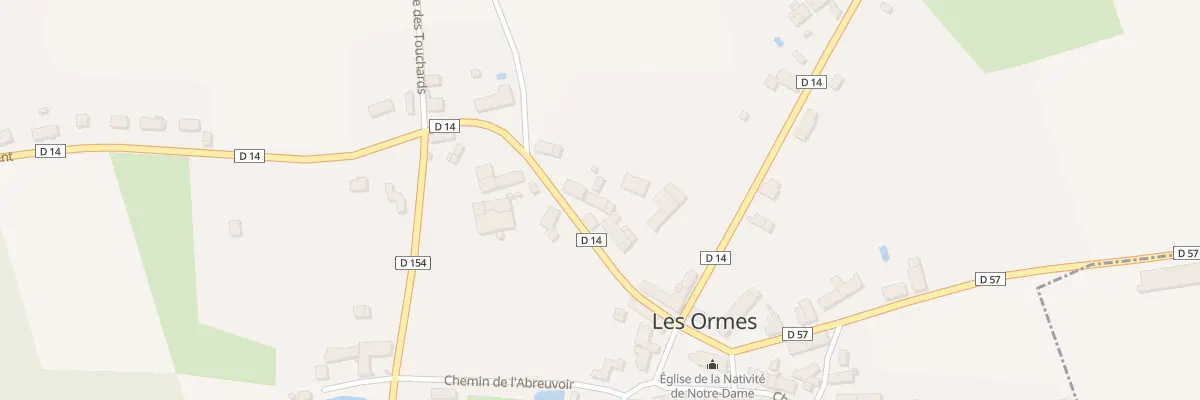 Plan du 23 Les Ormes aux Ormes