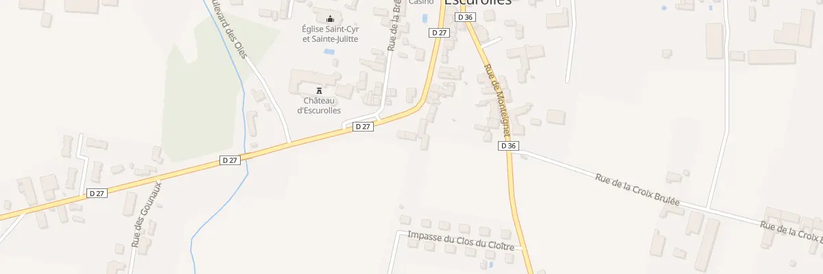 Plan du 39 Rue du Marché à Escurolles