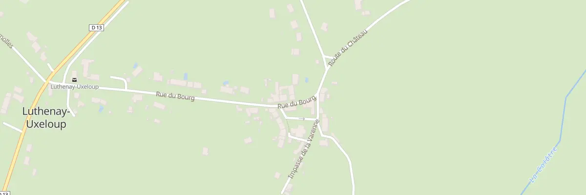 Plan du 10 Le Bourg à Luthenay-Uxeloup