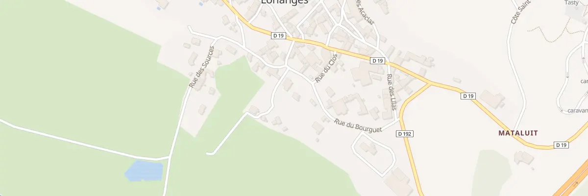 Plan du 9 Rue du Bourguet à Lorlanges