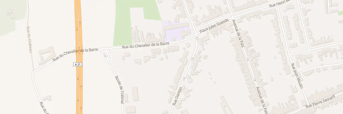Plan du 13 Rue Chevalier de la Barre à Somain