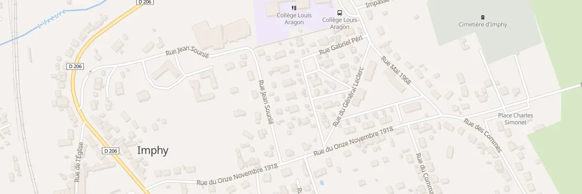 Plan du 25 Rue du Col Fabien à Imphy