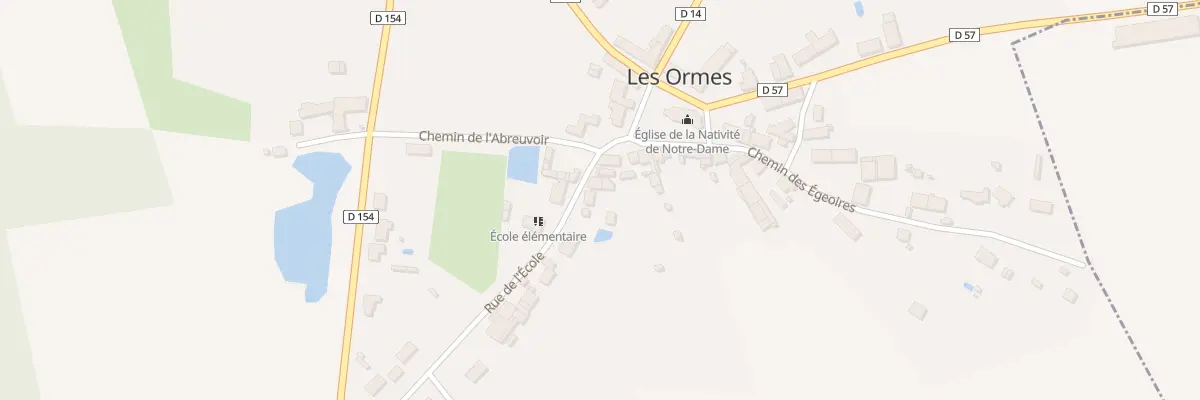 Plan du 4 Les Ormes aux Ormes