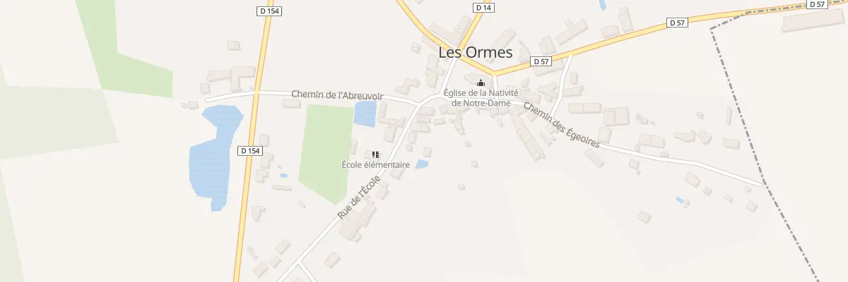 Plan du 2 Les Ormes aux Ormes
