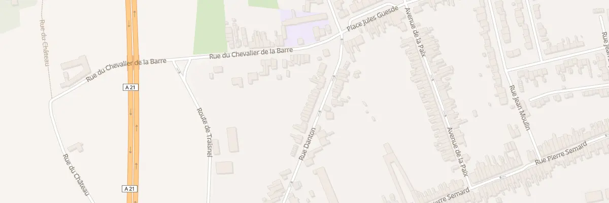 Plan du 18 Rue Danton à Somain