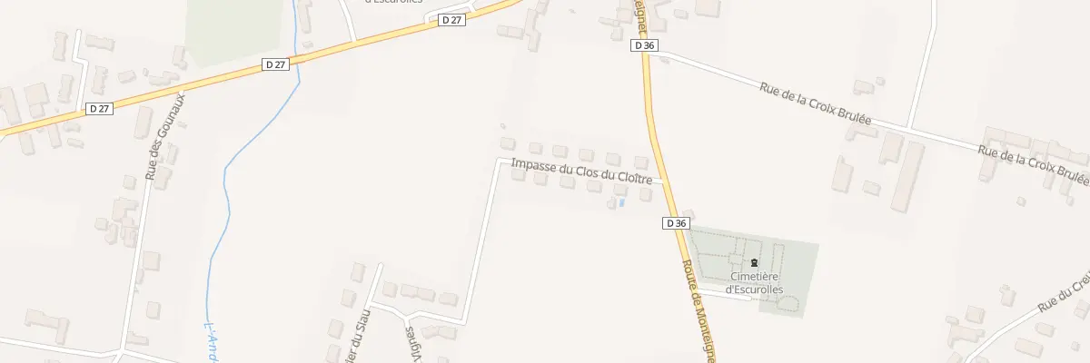 Plan du 9 Imp du Clos du Cloître à Escurolles