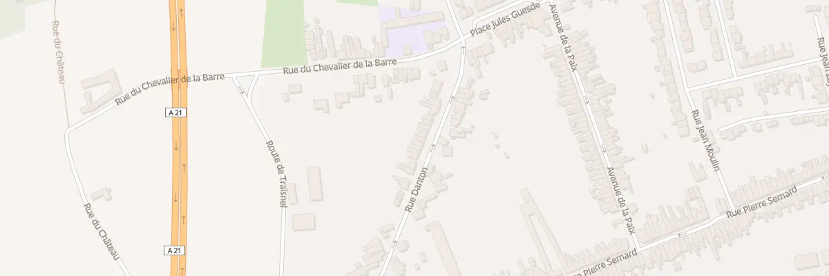 Plan du 20 Rue Danton à Somain