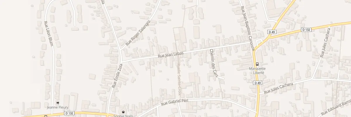 Plan du 32 Rue Jean Lebas à Marquette-en-Ostrevant