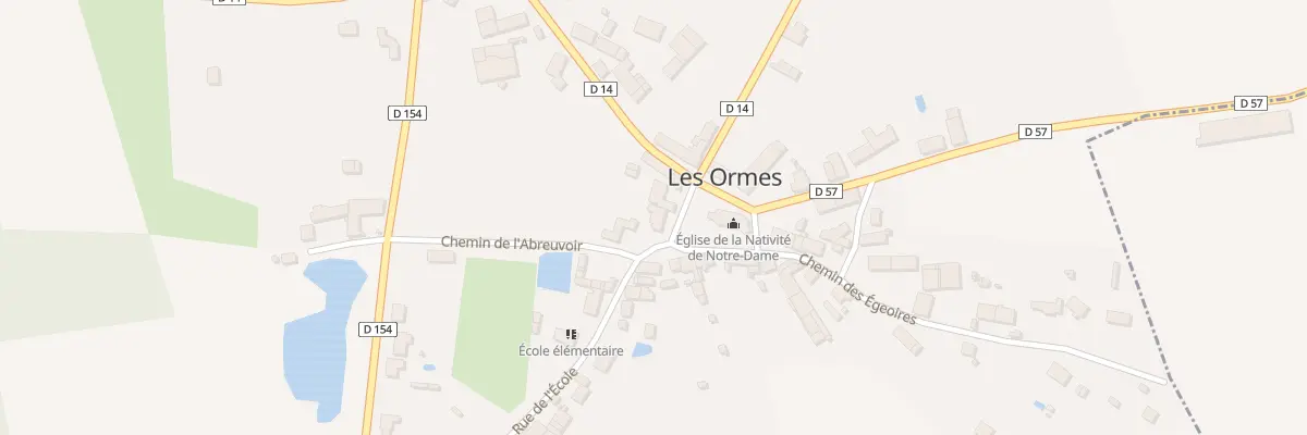 Plan du 45 Les Ormes aux Ormes