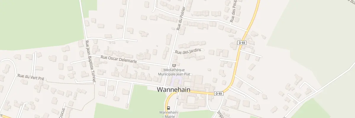 Plan du 2 Rue des Jardins à Wannehain