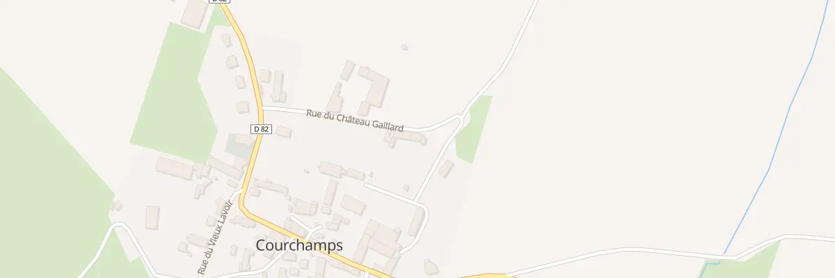 Plan du 8 Rue du Chateau Gaillard à Courchamps