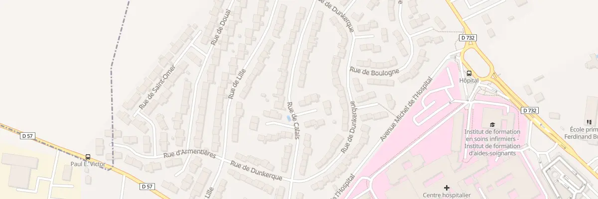 Plan du 25 Rue de Calais à Saint-Quentin