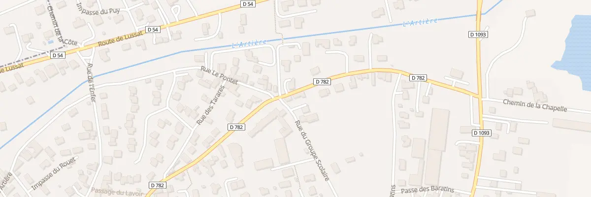 Plan du 1 Rue du Groupe Scolaire aux Martres-d’Artière