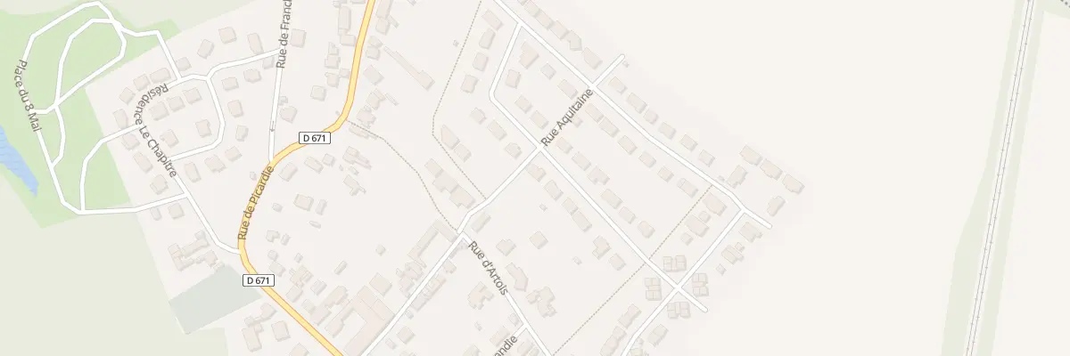 Plan du 12 Rue Aquitaine à Grugies