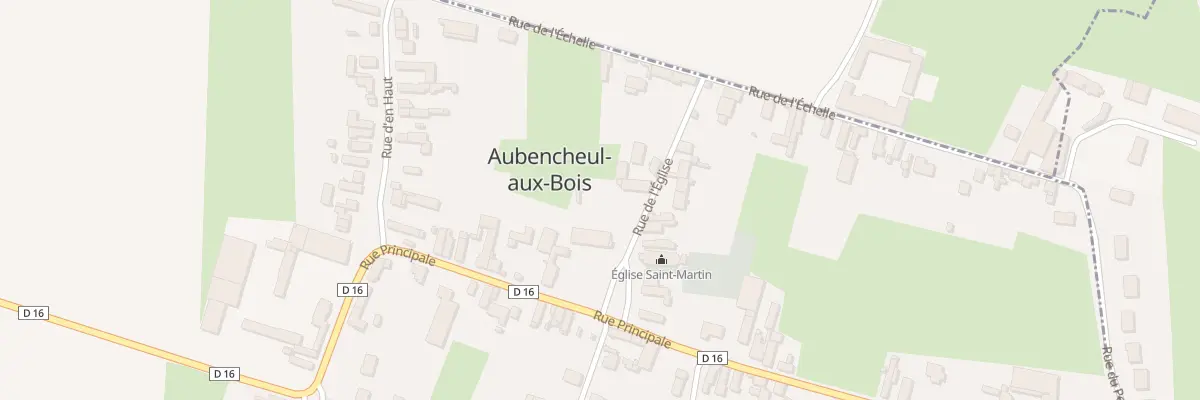 Plan du 1 Rue de l’Eglise à Aubencheul-aux-Bois