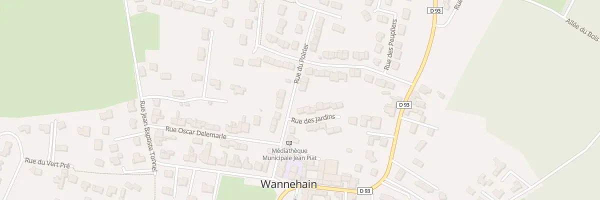 Plan du 1 Rue des Jardins à Wannehain
