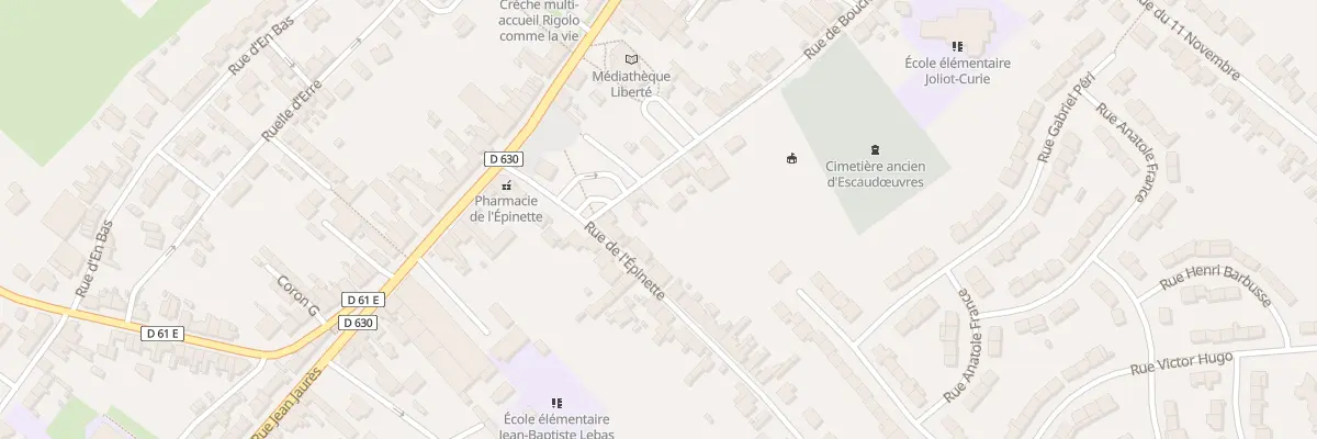 Plan du 2 Rue de Bouchain à Escaudœuvres
